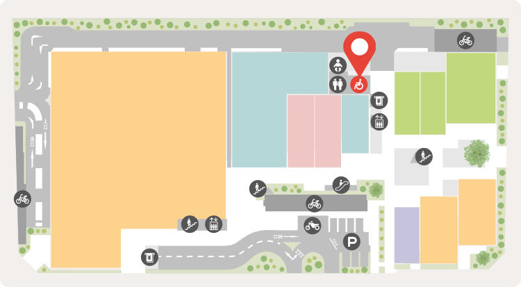 多目的トイレの場所